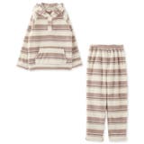 memory fleece メモリーフリースプルパーカー上下セット(アラン編み | fran de lingerie | 詳細画像2