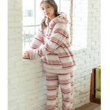 ローズピンク | memory fleece メモリーフリースプルパーカー上下セット(アラン編み | fran de lingerie