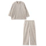 グレージュ | memory fleece メモリーフリースキッズかぶり上下セット | fran de lingerie