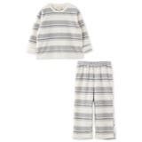 ライトグレー | memory fleece メモリーフリースキッズかぶり上下セット | fran de lingerie