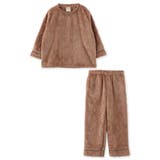 モカ | memory fleece メモリーフリースキッズかぶり上下セット | fran de lingerie