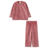ローズワイン | memory fleece メモリーフリースキッズかぶり上下セット | fran de lingerie