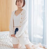 ふんわり軽くて暖かいmemory fleece カーディガン&ショートパンツ | fran de lingerie | 詳細画像19