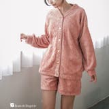 モカピンク2 | ふんわり軽くて暖かいmemory fleece カーディガン&ショートパンツ | fran de lingerie