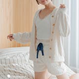 オフ2 | ふんわり軽くて暖かいmemory fleece カーディガン&ショートパンツ | fran de lingerie