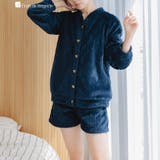 ネイビー2 | もこもこ ルームウェア ショートパンツ | fran de lingerie