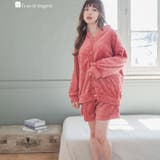 ローズワイン2 | もこもこ ルームウェア ショートパンツ | fran de lingerie