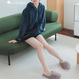 ネイビー2 | ふんわり軽くて暖かいmemory fleece | fran de lingerie