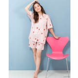milky-satin半袖パジャマシャツ・ハーフパンツ上下セット | fran de lingerie | 詳細画像15
