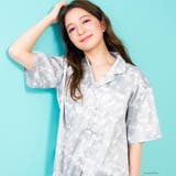 milky-satin半袖パジャマシャツ・ハーフパンツ上下セット | fran de lingerie | 詳細画像21