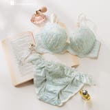 グリーン | マーガレット刺繍のフェミニンランジェリー自分らしいバストに | fran de lingerie
