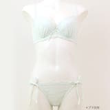 きらめくフェミニンなフラワー刺繍レース華やかな紐&バックレース | fran de lingerie | 詳細画像3