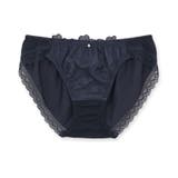 ネイビー | フェミニンなナチュラルデザイン使いやすいノーマルショーツ | fran de lingerie