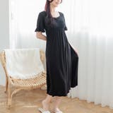 ブラック | 餅田コシヒカリさんとコラボレート ナイトブラ付きルームウェア『LuNight（ル… | fran de lingerie