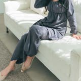 ダークグレー | とろけるルーム&ラウンジウェア心地いいロングパンツ 「ルナイト ロングパンツ」 | fran de lingerie