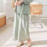 カーキ | とろけるルーム&ラウンジウェア心地いいロングパンツ 「ルナイト ロングパンツ」 | fran de lingerie