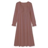 ナイトブラ付きルームウェアナイトブラ付き長袖ロングワンピース 「ルナイト | fran de lingerie | 詳細画像4 