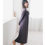 ナイトブラ付きルームウェアナイトブラ付き長袖ロングワンピース 「ルナイト | fran de lingerie | 詳細画像27 