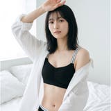 ジェットブラック | 安定感高めのパワーネット仕様 「ナイトブラ004 おやすみブラ」 ナイトブラ | fran de lingerie