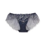 ネイビー | 品ありチュールフラワー可愛くて響かない 「ノーブルティアラブラ003 バックレー… | fran de lingerie