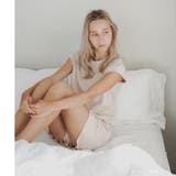 つるんと心地いいリラックスウェアシンプルプルオーバー 「プリティプル Tシャツ」 | fran de lingerie | 詳細画像5