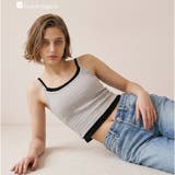 グレージュ2 | 選べるデザイン カップ付きクロップドキャミ 「プリティプル | fran de lingerie