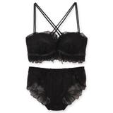 チューブブラ、2WAYストラップ王道レース×サテン 「スフレフィット001 | fran de lingerie | 詳細画像2