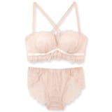 チューブブラ、2WAYストラップ王道レース×サテン 「スフレフィット001 | fran de lingerie | 詳細画像3
