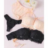 チューブブラ、2WAYストラップ王道レース×サテン 「スフレフィット001 | fran de lingerie | 詳細画像5