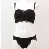チューブブラ、2WAYストラップ王道レース×サテン 「スフレフィット001 | fran de lingerie | 詳細画像8