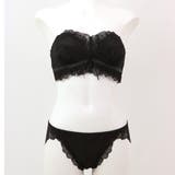 チューブブラ、2WAYストラップ王道レース×サテン 「スフレフィット001 | fran de lingerie | 詳細画像10