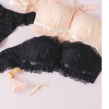 ブラック | チューブブラ、2WAYストラップ王道レース×サテン 「スフレフィット001 | fran de lingerie