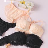 ピンク | チューブブラ、2WAYストラップ王道レース×サテン 「スフレフィット001 | fran de lingerie