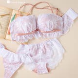 ホワイト | チューブブラ、2WAYストラップ王道レース×サテン 「スフレフィット001 | fran de lingerie
