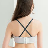 チューブブラ、2WAYストラップ 刺繍で描くリッチなマドラスチェック「スフレフィ… | fran de lingerie | 詳細画像22