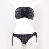 チューブブラ、2WAYストラップ 刺繍で描くリッチなマドラスチェック「スフレフィ… | fran de lingerie | 詳細画像32