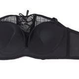 チューブブラ、2WAYストラップ 刺繍で描くリッチなマドラスチェック「スフレフィ… | fran de lingerie | 詳細画像34