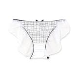 刺繍で描くリッチなマドラスチェックデザイン「スフレフィット002」バックレースシ… | fran de lingerie | 詳細画像3 