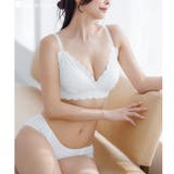 ホワイト | ブラレットと機能ブラのいいとこどりさりげない特別感 しっかり盛れるノンワイヤー | fran de lingerie