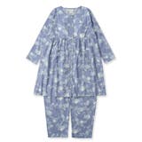 ブルー | soft gauze clothマタニティチュニックセット長袖上下セット | fran de lingerie