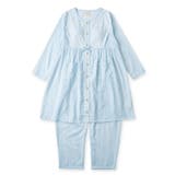 サックス | soft gauze clothマタニティチュニックセット長袖上下セット | fran de lingerie