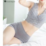 グレー | ベーシックなものこそ上質に包まれる優しい履き心地 「シルりら ゴム無し一部丈ショ… | fran de lingerie