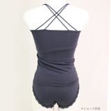 さらっと滑らかなシルキーリネンシンプルデザインのパッド付きキャミ 「シルキーリネ… | fran de lingerie | 詳細画像10