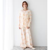 オレンジ | tororelax とろリラプルオーバー&ワイドパンツ・上下セットパジャマ | fran de lingerie