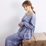 パープルグレー | tororelax とろリラプルオーバー&ワイドパンツ・上下セットパジャマ | fran de lingerie