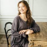 ダークグレー | tororelax とろリラプルオーバー&ワイドパンツ・上下セットパジャマ | fran de lingerie