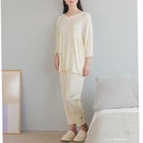 ≪tororelax とろリラ≫ 七分袖プルオーバー&テーパードパンツ | fran de lingerie | 詳細画像4