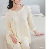 ≪tororelax とろリラ≫ 七分袖プルオーバー&テーパードパンツ | fran de lingerie | 詳細画像9