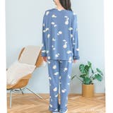 ≪tororelax とろリラ≫ 胸元タック長袖プルオーバー＆リラックスロングパ… | fran de lingerie | 詳細画像9 