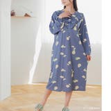 ≪tororelax とろリラ≫ マタニティにも、長袖半開きロングワンピース | fran de lingerie | 詳細画像9